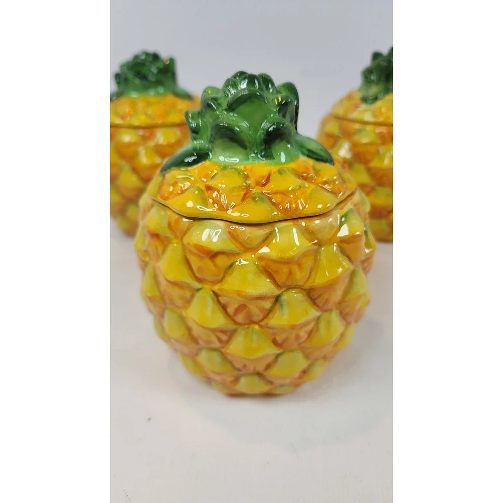 Temptations Fresh Crop‎ Pineapple Canisters Set Of 3